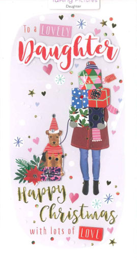 Picture of LOVELY DAUGHTER CHRISTMAS CARD